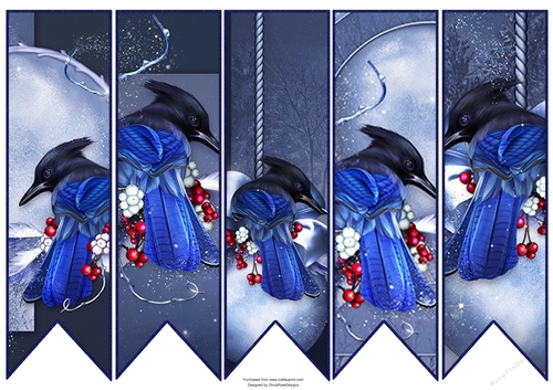 Luxury Christmas Bookmarks  #3