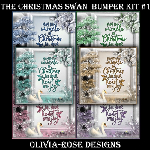 The Christmas Swan Bumper Kit #1   NO TEXT AND 