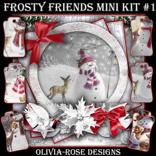 Frosty Friends Mini Kit #1   NO BOW** 