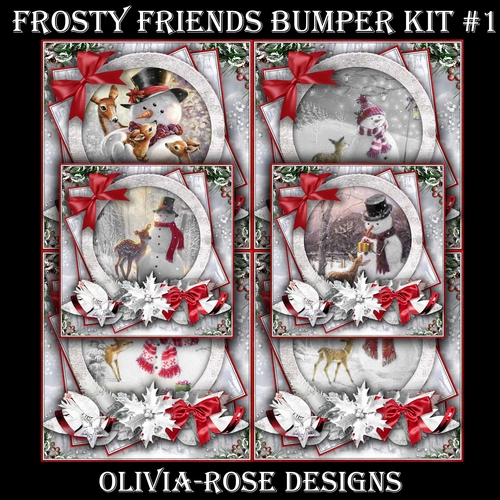 Frosty Friends Bumper Kit #1   NO BOW** 