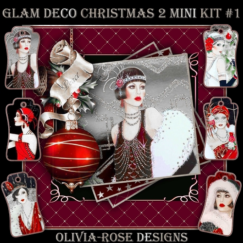Glam Deco Christmas 2 Mini Kit #1  