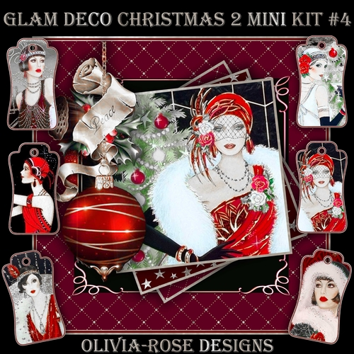 Glam Deco Christmas 2 Mini Kit #4  