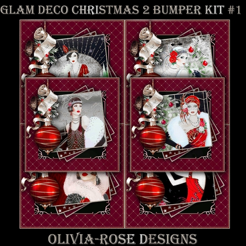 Glam Deco Christmas 2 Bumper Kit #1  