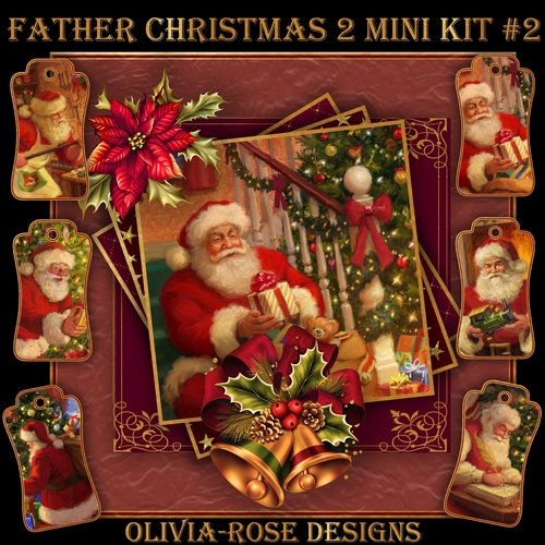 Father Christmas 2 Mini Kit #2   NO BELLS OR FLOWER** 
