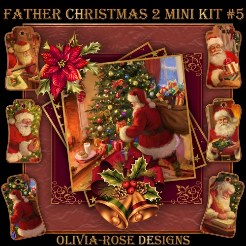 Father Christmas 2 Mini Kit #5   NO BELLS OR FLOWER** 