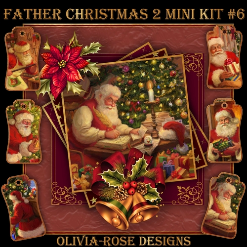 Father Christmas 2 Mini Kit #6   NO BELLS OR FLOWER** 