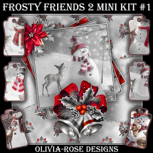 Frosty Friends 2 Mini Kit #1   NO BELLS OR FLOWER** 