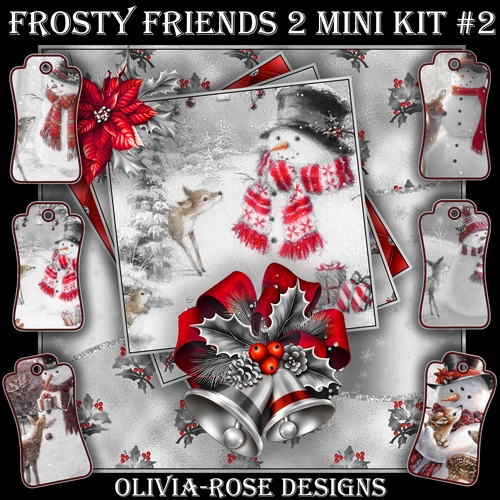 Frosty Friends 2 Mini Kit #2   NO BELLS OR FLOWER** 