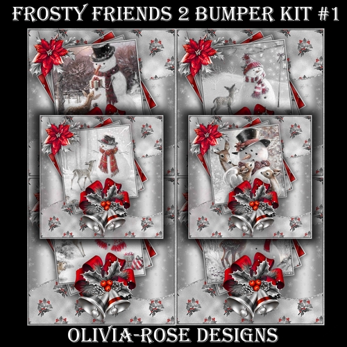 Frosty Friends 2 Bumper Kit #1   NO BELLS OR FLOWER** 