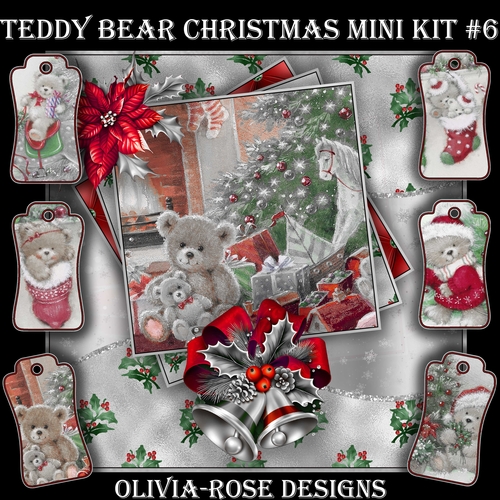 Teddy Bear Christmas Mini Kit #6   