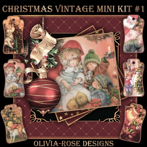 Christmas Vintage Mini Kit #1 