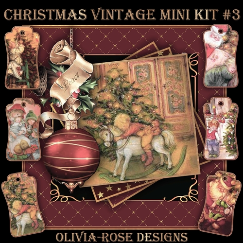 Christmas Vintage Mini Kit #3 