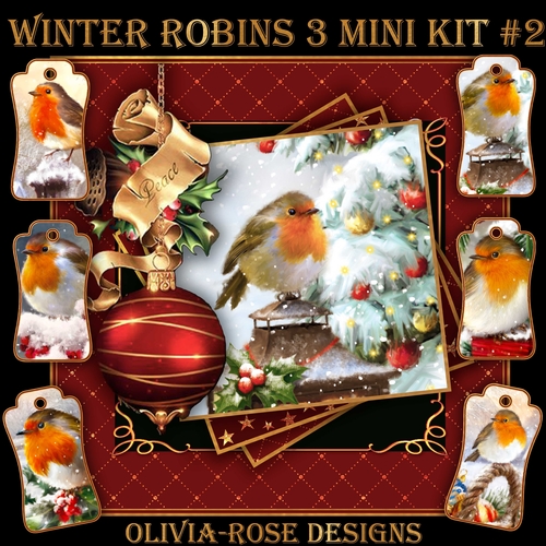 Winter Robins 3 Mini Kit #2 