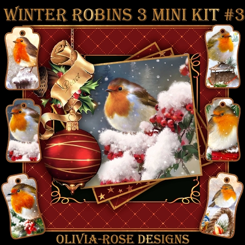 Winter Robins 3 Mini Kit #3 