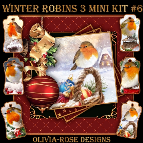 Winter Robins 3 Mini Kit #6 