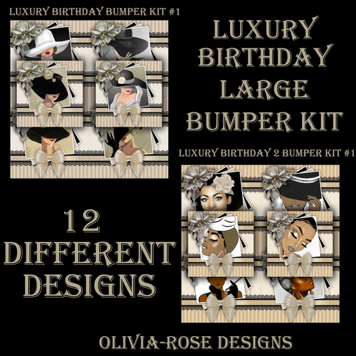 Luxury Birthday 1&2 Bumper Kit #1   