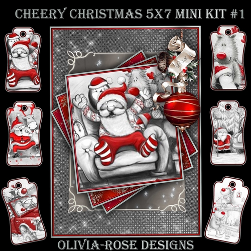 Cheery Christmas 5X7 Mini Kit #1      