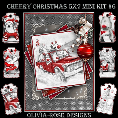 Cheery Christmas 5X7 Mini Kit #6      