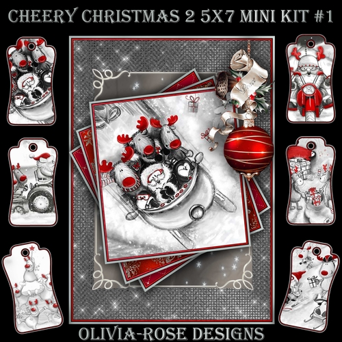 Cheery Christmas 2 5X7 Mini Kit #1      