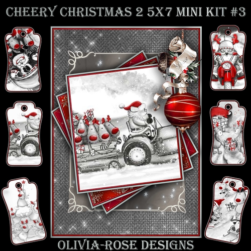 Cheery Christmas 2 5X7 Mini Kit #3      