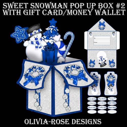 Sweet Snowman Pop Up box #2  
