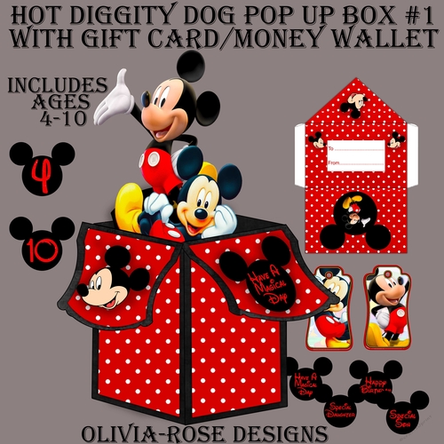 Hot Diggity Dog Pop Up Box #1    