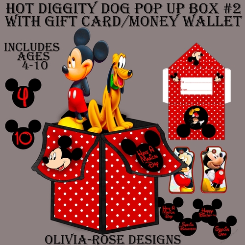 Hot Diggity Dog Pop Up Box #2    
