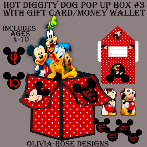 Hot Diggity Dog Pop Up Box #3    