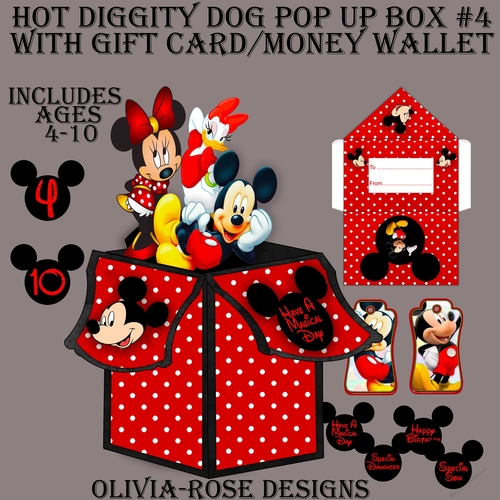 Hot Diggity Dog Pop Up Box #4    