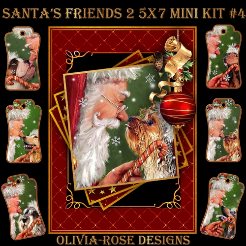 Santas Friends 2 5X7 Mini Kit #4      