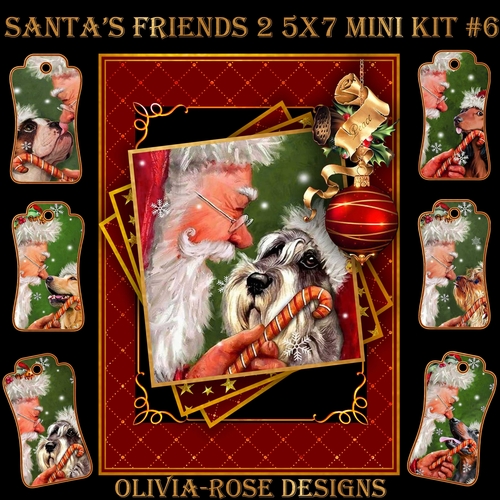 Santas Friends 2 5X7 Mini Kit #6      