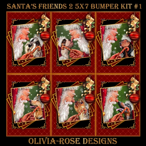 Santas Friends 2 5X7 Bumper Kit #1      