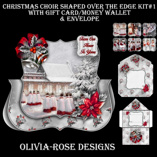 Christmas Choir Shaped Over The Edge Kit #1  