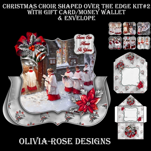 Christmas Choir Shaped Over The Edge Kit #2  