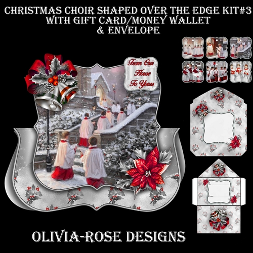 Christmas Choir Shaped Over The Edge Kit #3  
