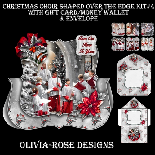 Christmas Choir Shaped Over The Edge Kit #4  