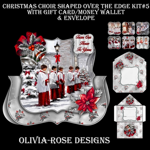 Christmas Choir Shaped Over The Edge Kit #5  