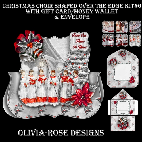 Christmas Choir Shaped Over The Edge Kit #6  