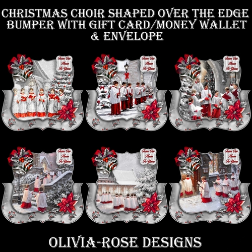 Christmas Choir Shaped Over The Edge Bumper #1   