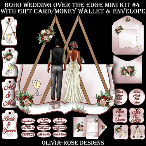 Boho Wedding Shaped Over The Edge Mini Kit #4 