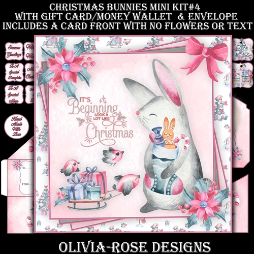 Christmas Bunnies Mini Kit #4 