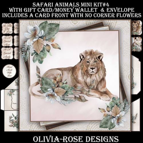 Safari Animals Mini Kit #4  