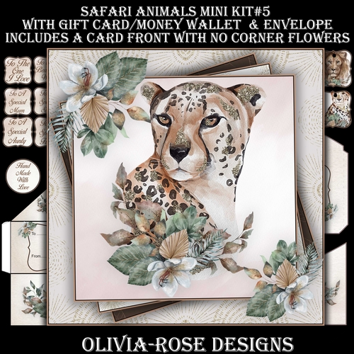 Safari Animals Mini Kit #5  