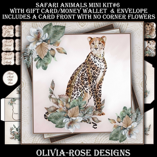 Safari Animals Mini Kit #6  