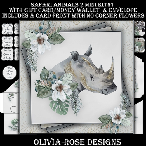 Safari Animals Mini 2 Kit #1  