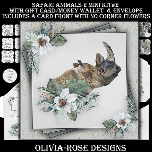 Safari Animals Mini 2 Kit #2  