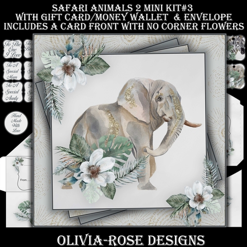 Safari Animals Mini 2 Kit #3  