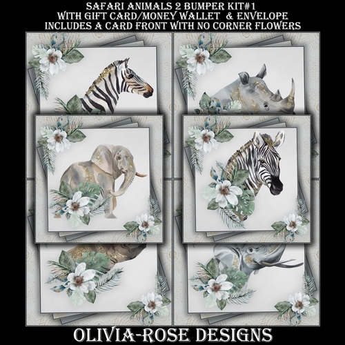 Safari Animals 2 Bumper Kit #1  
