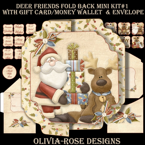 Deer Friends Fold Back Mini Kit#1   