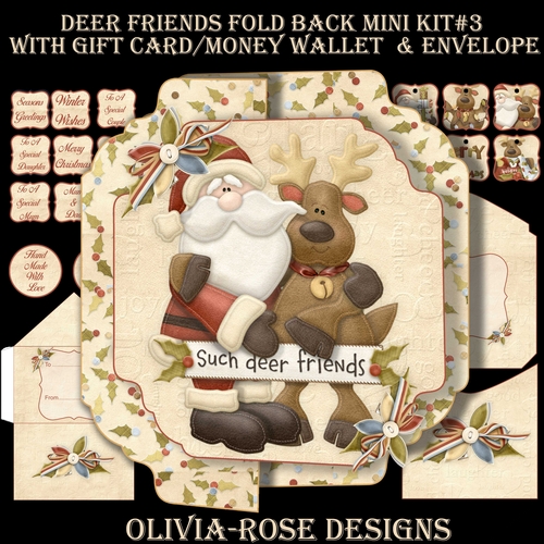 Deer Friends Fold Back Mini Kit#3   
